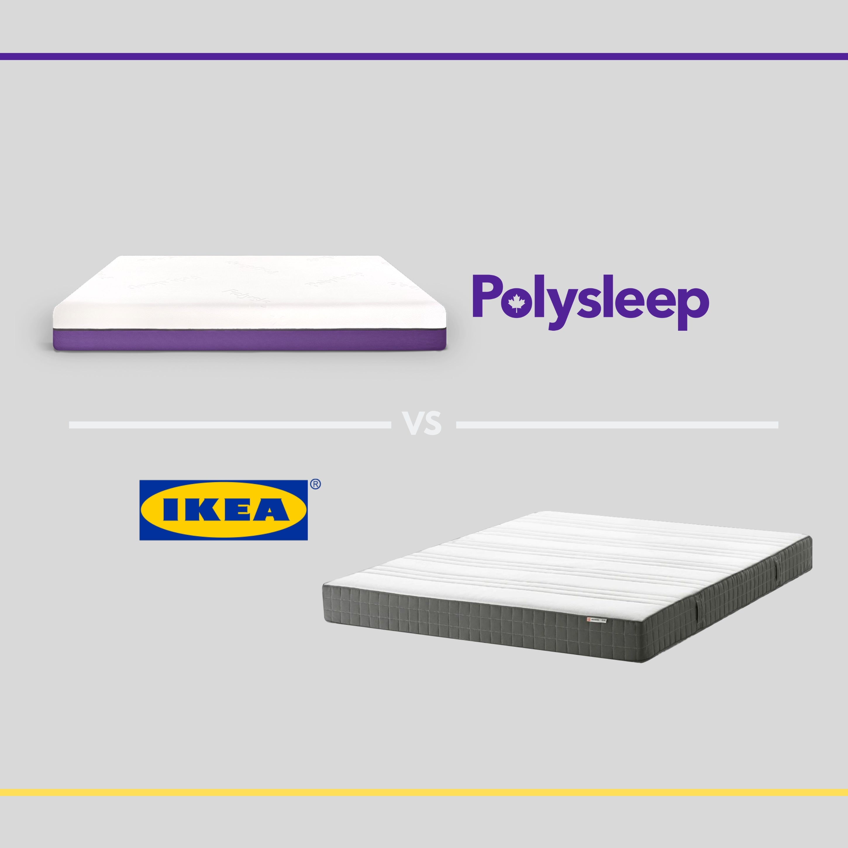 Ikea foam mattress vs Polysleep foam mattress