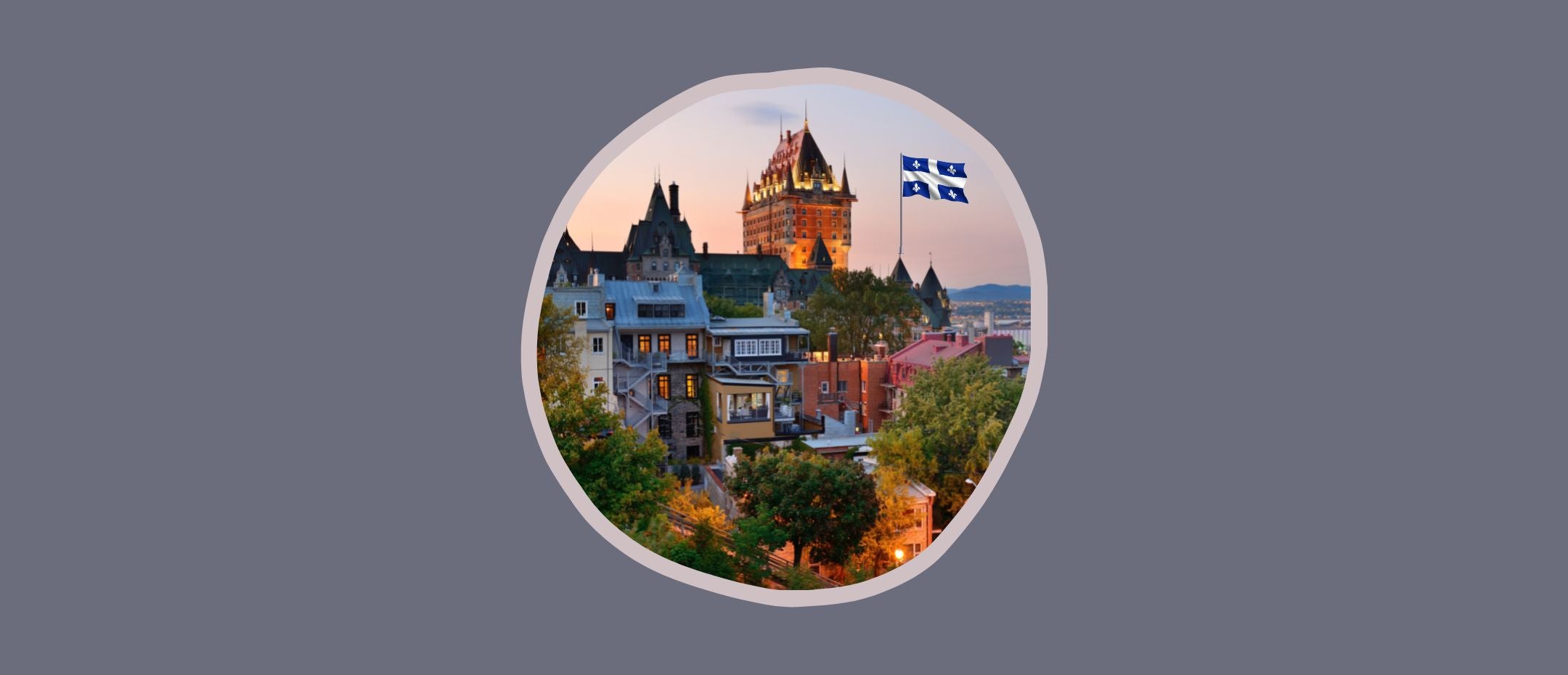 Château Frontenac dans la ville de Québec
