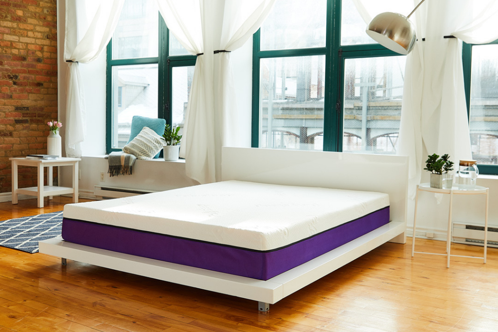 Large view of the Polysleep mattress in an apartment