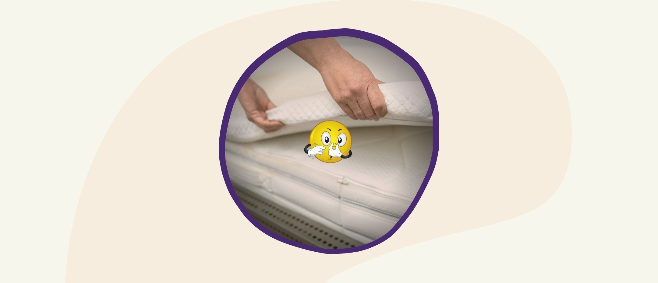 Mr. Emoji hates the smell of that mattress topper