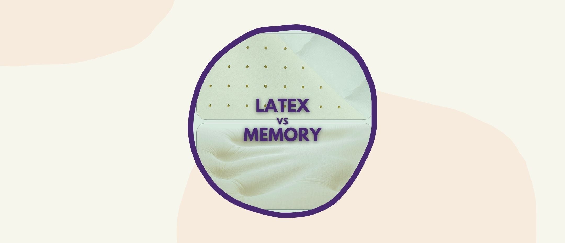 Latex mattress component facing memory foam