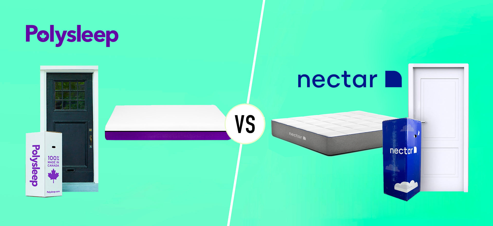 Comparison between the Nectar mattress and the Polysleep mattress