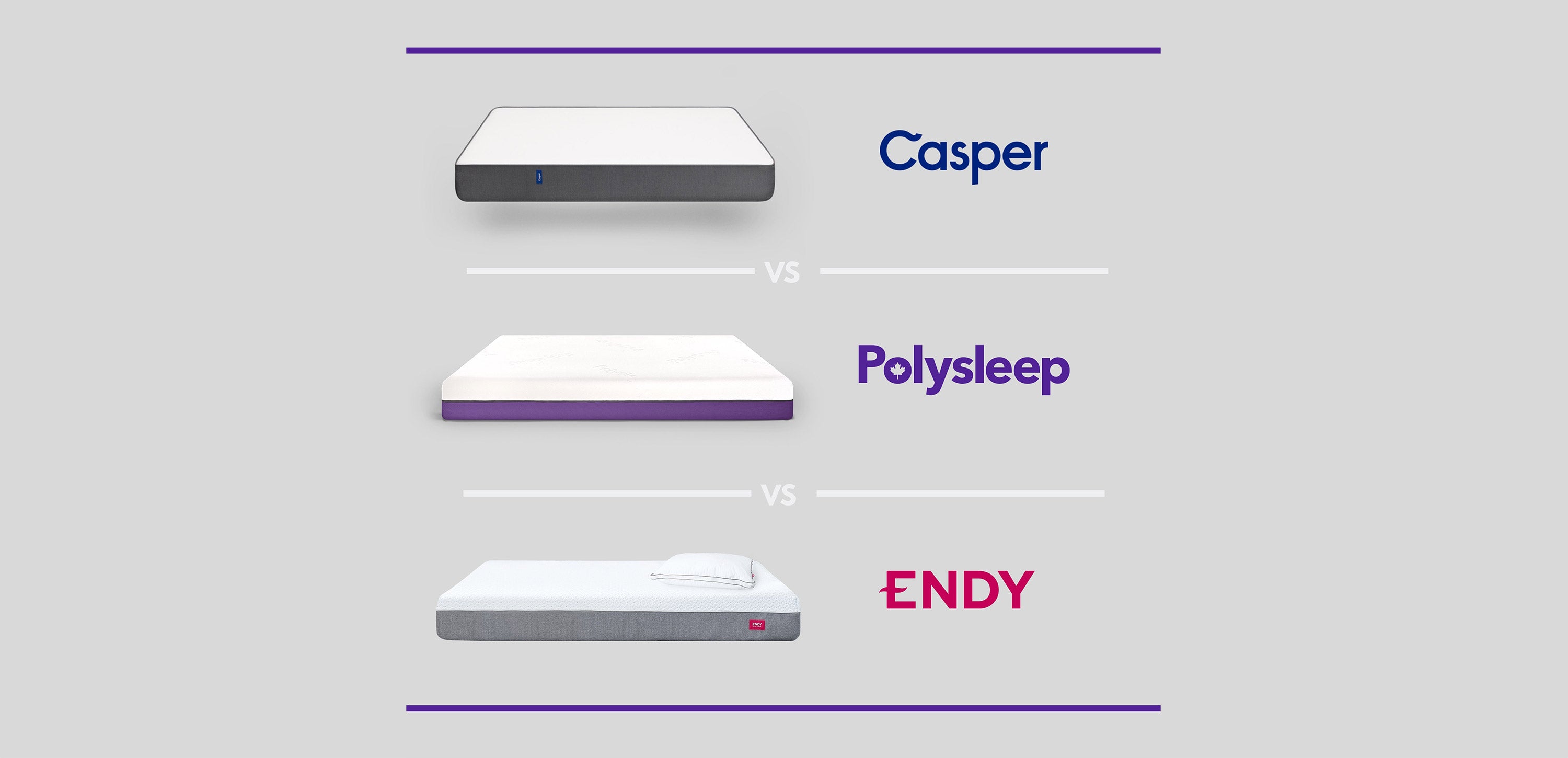 Casper vs. Endy vs. Polysleep | Which one is the best mattress?